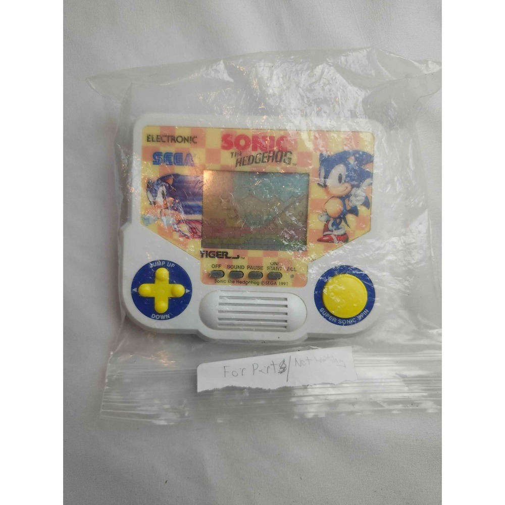 Vintage 1991 Tiger Electronics Sonic The Hedgehog Handheld Game Sega For Parts